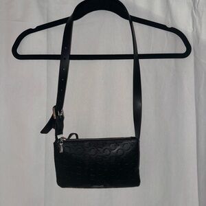 Calvin Klein Embossed Black Crossbody Bag